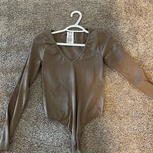 Cotton On Women's Long Sleeve Bodysuit - Brown
